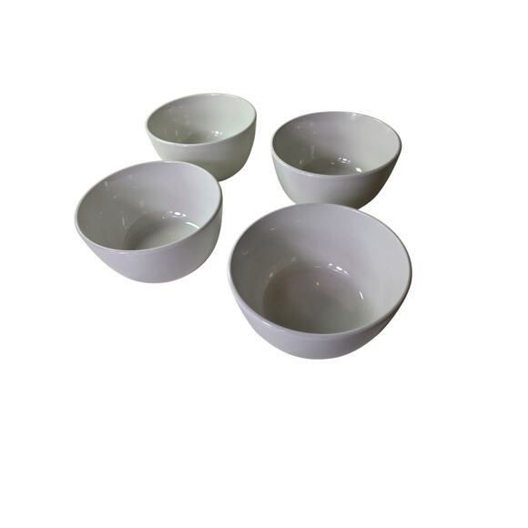 PROJECT 62 White Large Heavy Stoneware Cereal Soup Bowls Set of 4 - Picture 1 of 8